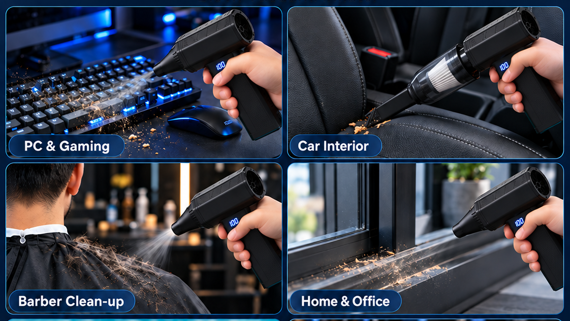 VairPro 2-in-1 Cordless Air Duster + Vacuum